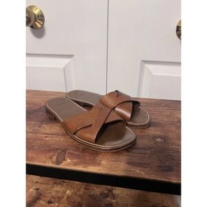 Celine Sandals Leather Slides Crossover